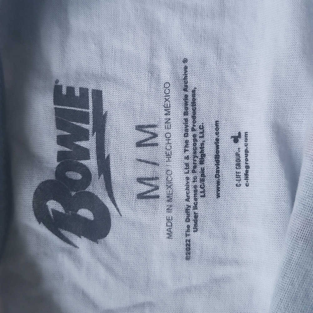 David Bowie tie die cropped tee - Picture 3 of 4